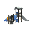 幼児宇宙プレイセット屋外モジュラースライドプレイハウス遊園地用のカスタマイズ可能な遊具