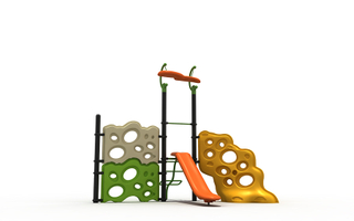 子供のための幼稚園屋外遊び場ロッククライミングキットプレイセット